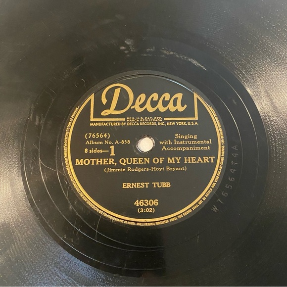 Mother, Queen Of My Heart / I’m Lonely And Blue - Jimmie Rodger’s - DECCA Record - Picture 2 of 5